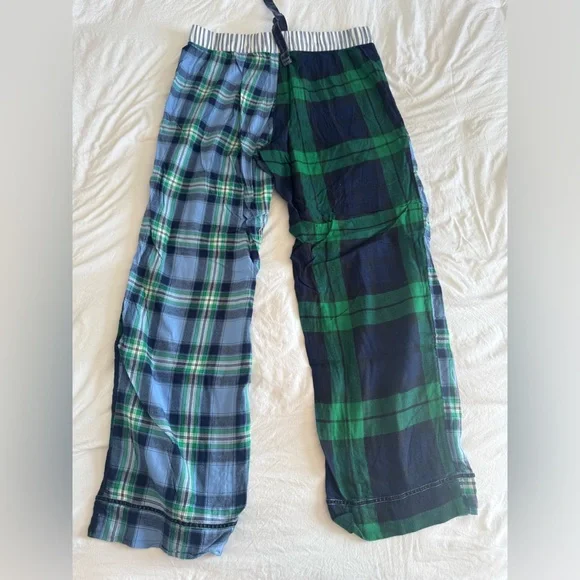 aerie soft flannel pajama bottoms, size: large regular, color: multi, worn once - Picture 3 of 4